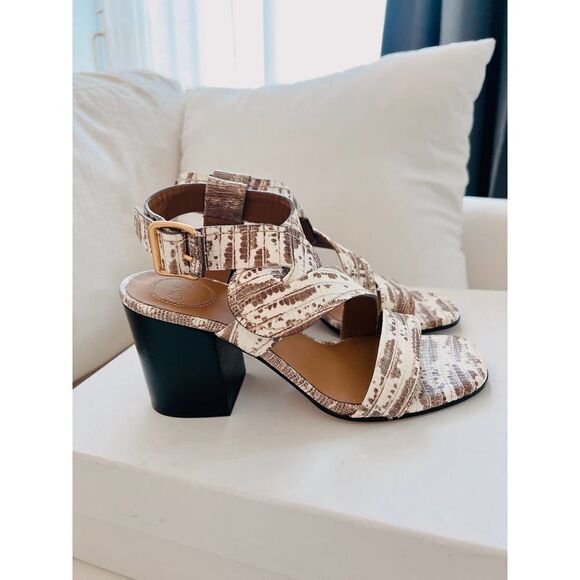 Chloe Candice sandals in Eternal Grey size 37 - Picture 2 of 11